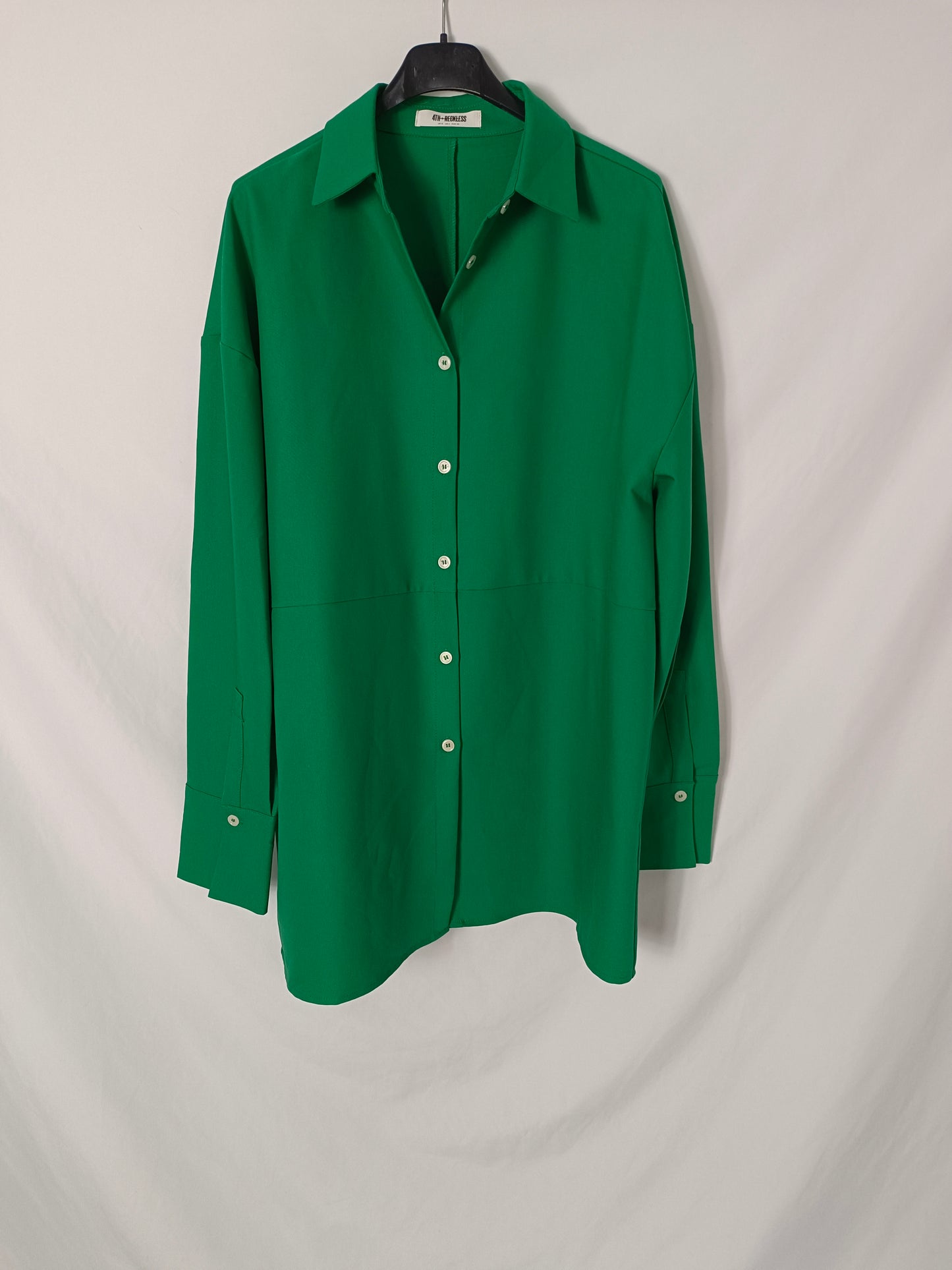 4TH RECKLESS. Green shirt dress size 36