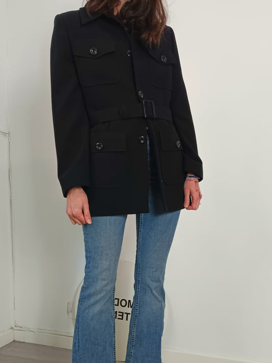 KLEYMAC. Chaqueta negra bolsillos. T 38