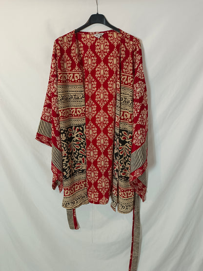 ANISA. Kimono fluido estampado T.m/l