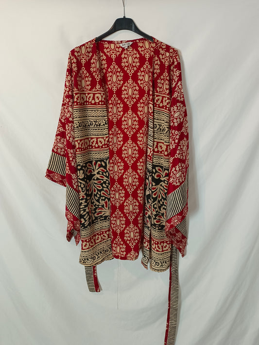 ANISA. Kimono fluido estampado T.m/l