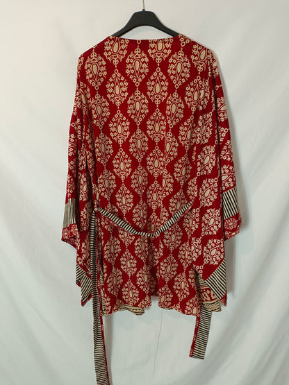 ANISA. Kimono fluido estampado T.m/l