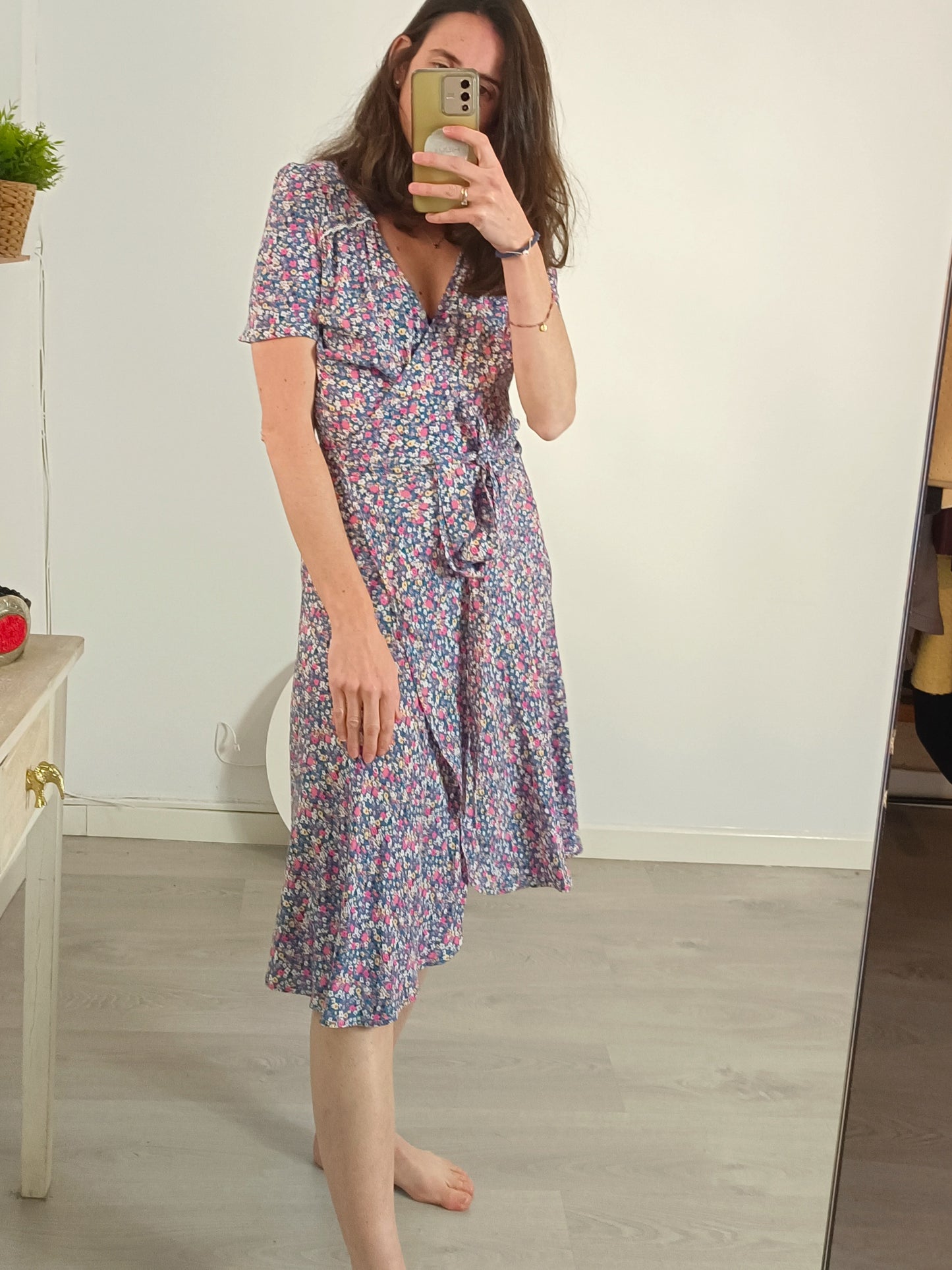 ARTLOVE. Mini floral midi dress T.36