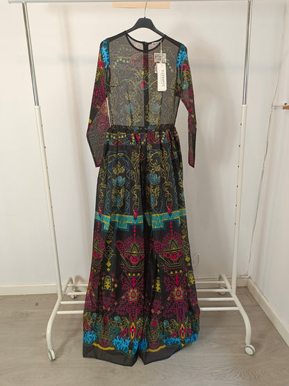 ELISEN. Vestido largo estampado T.s