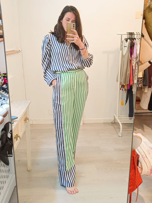 RENATA LOZANO. Striped Blouse Tu(S)