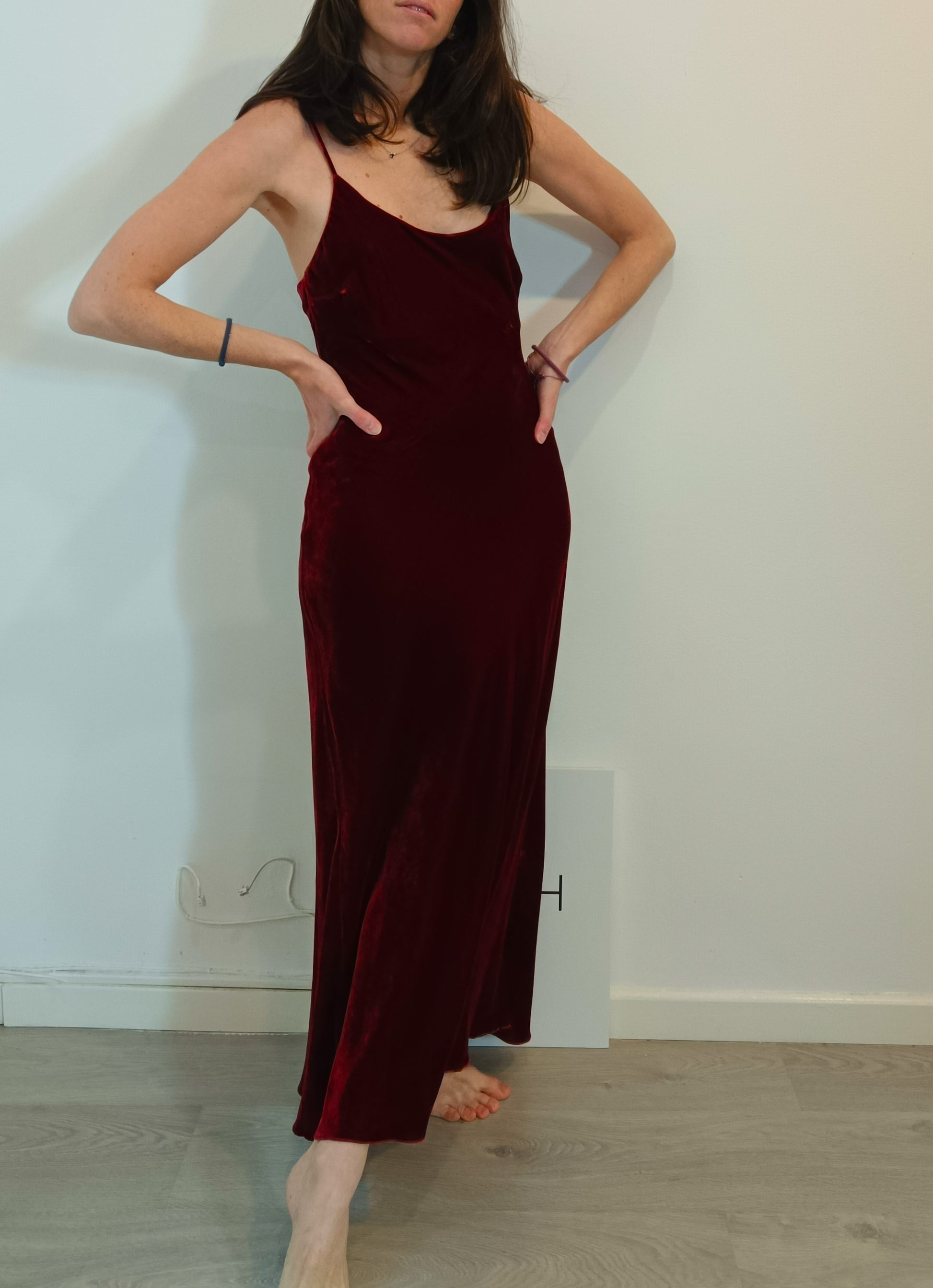 ZARA. Ts velvet midi dress – Hibuy market