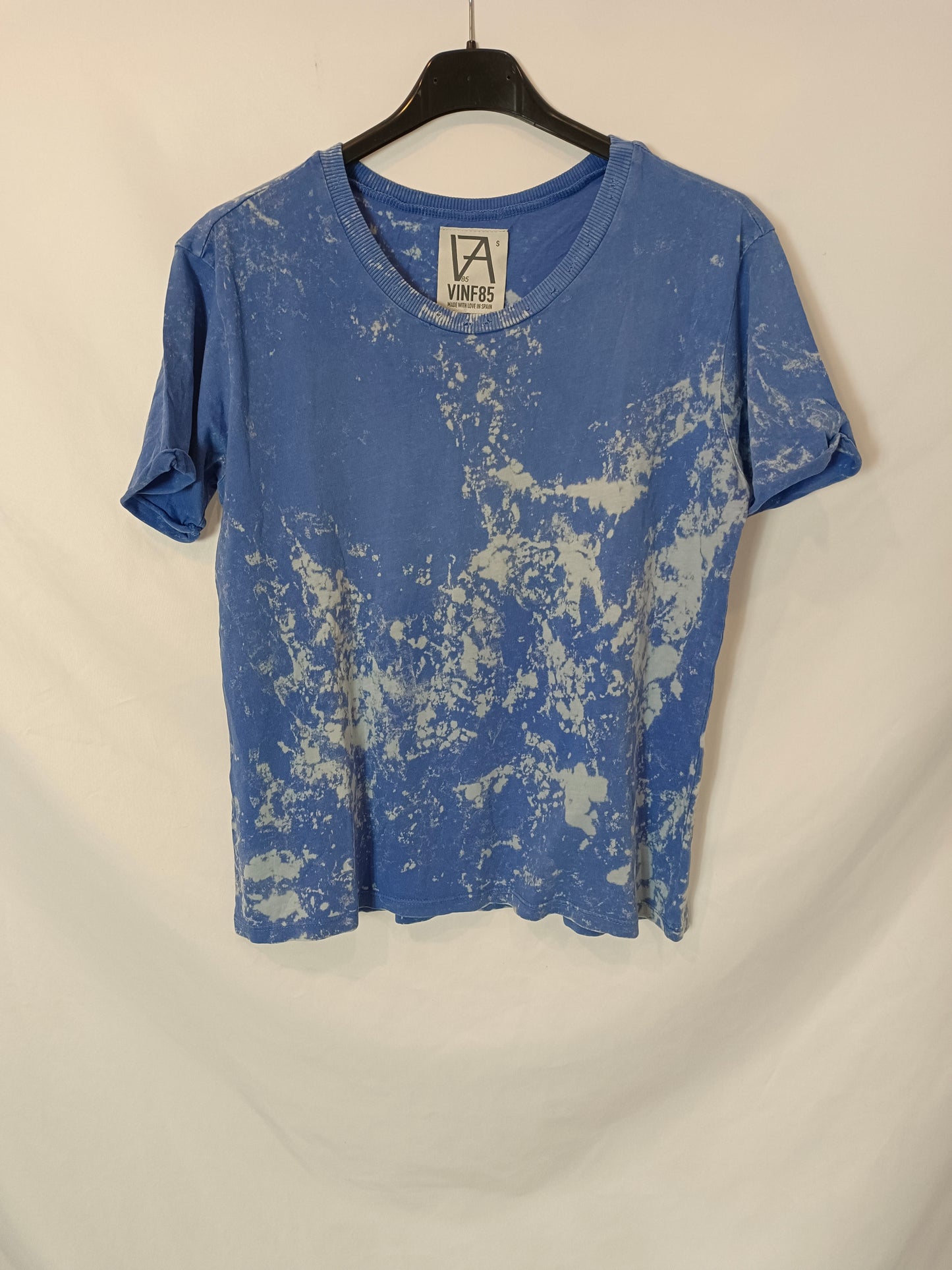 VINF85. Blue tie-dye T-shirt