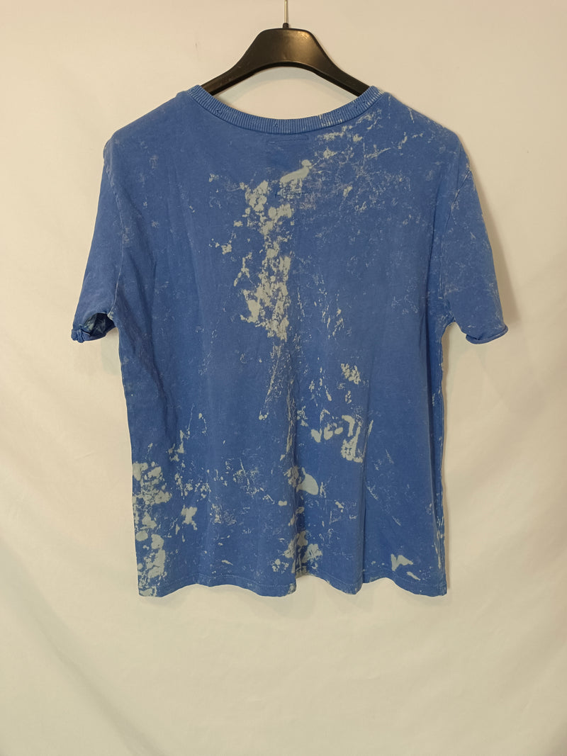 VINF85. Camiseta azul tie dye T.s