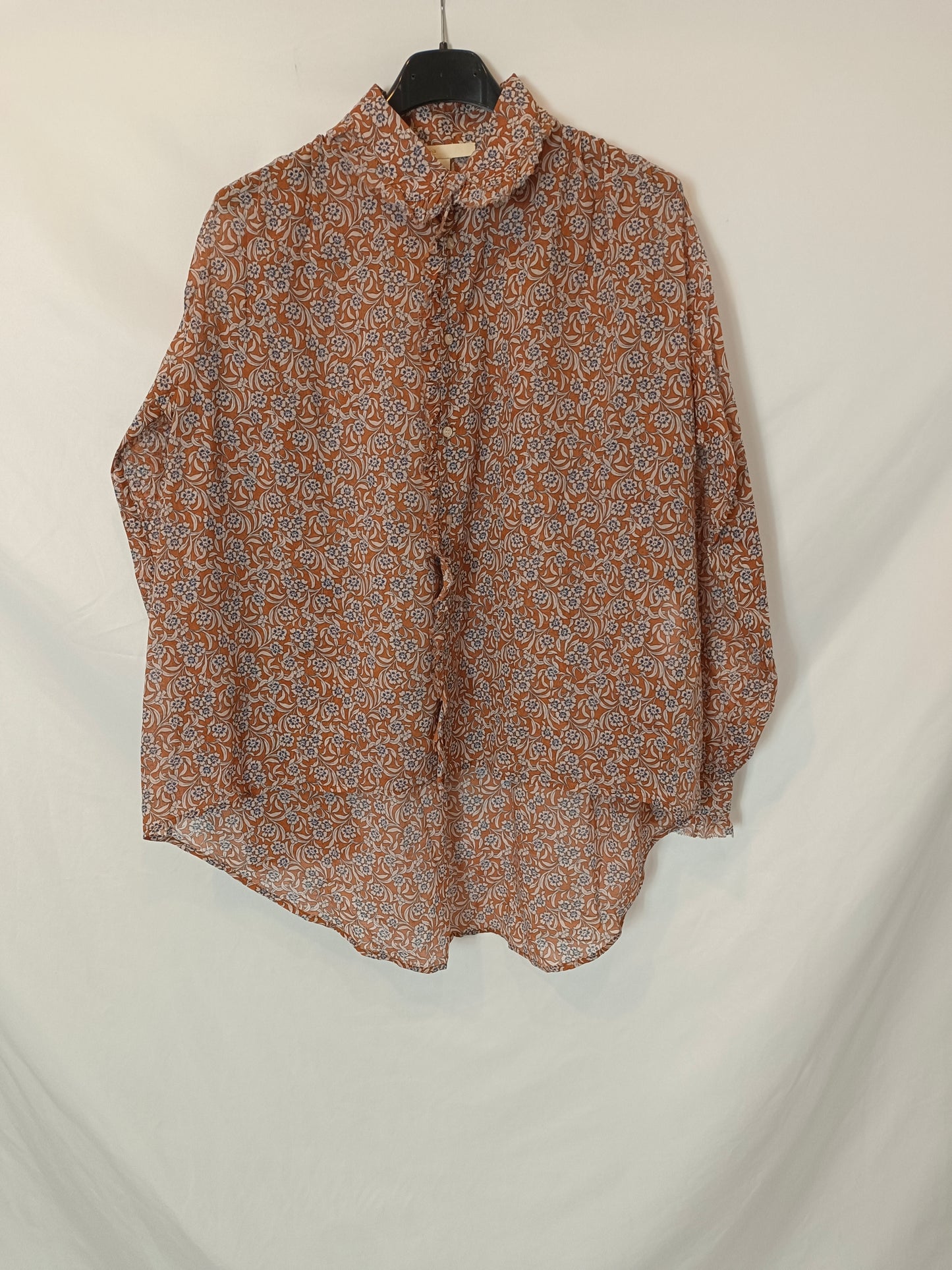 MAJE. Floral tile blouse T.xs