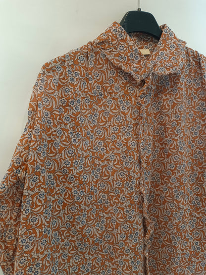 MAJE. Floral tile blouse T.xs