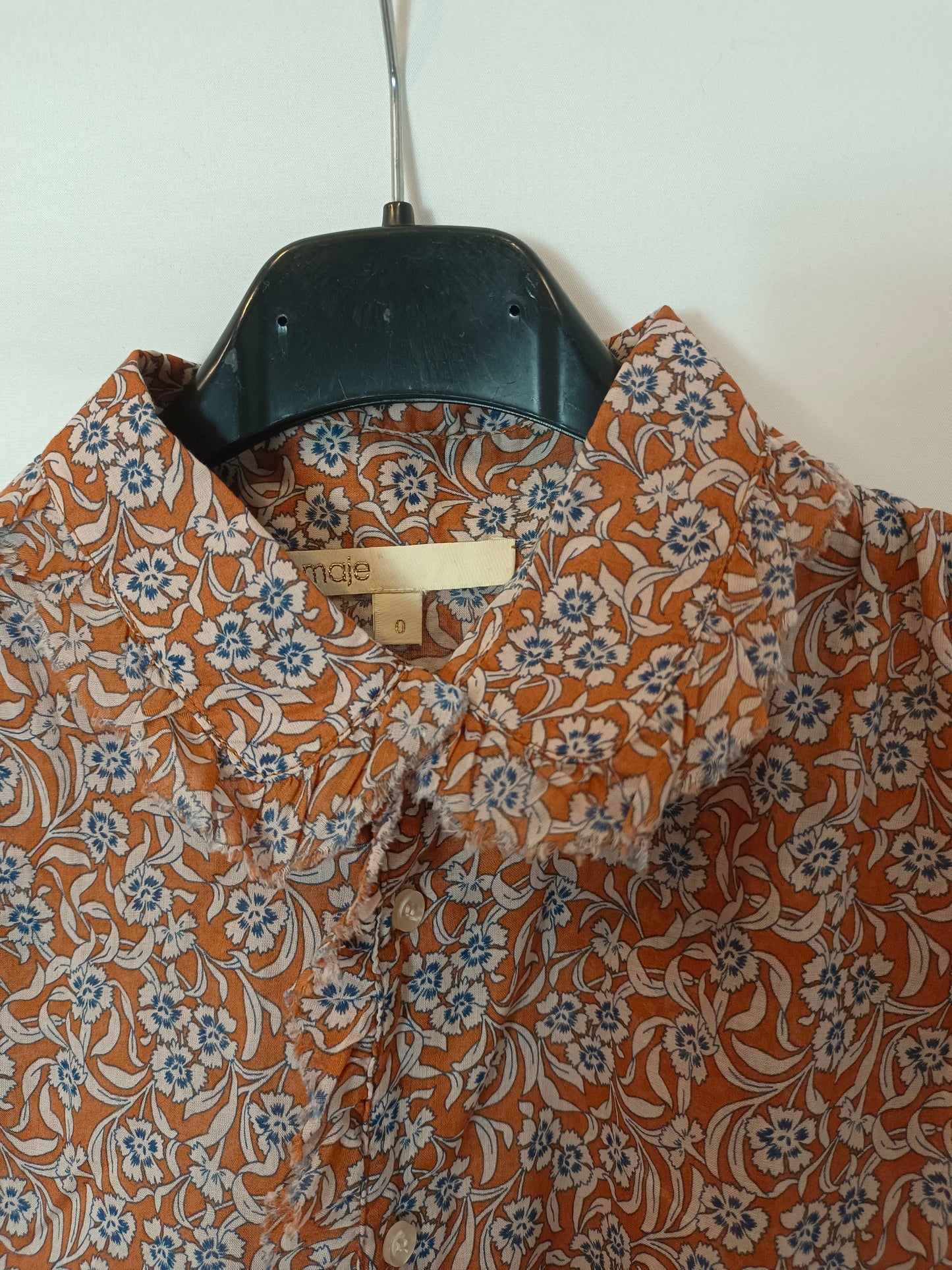 MAJE. Floral tile blouse T.xs