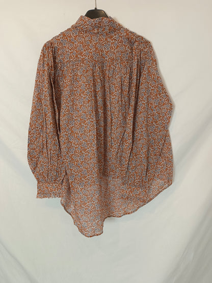 MAJE. Floral tile blouse T.xs