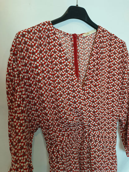 MAJE. Short floral jumpsuit Tu(S)