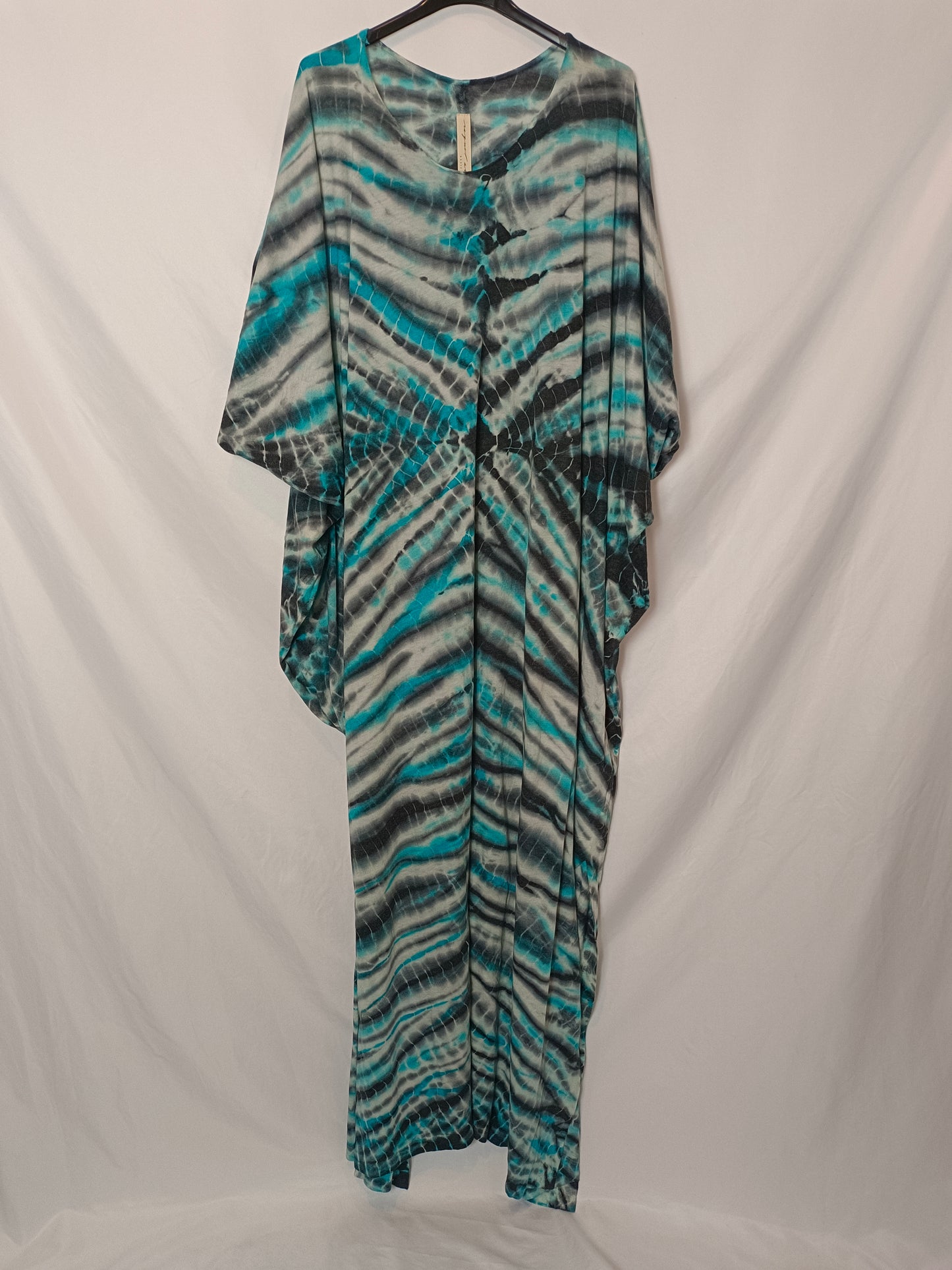 RAQUEL ALLEGRA. Long tie-dye caftan Ts