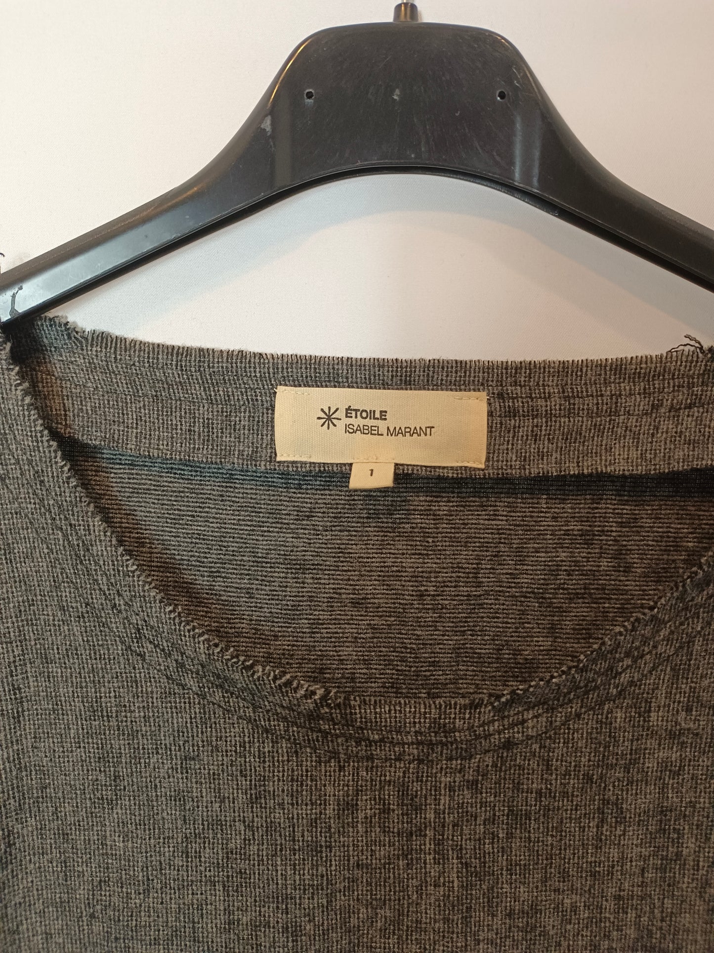 ISABEL MARANT ÉTOILE. Ruched grey Ts midi dress