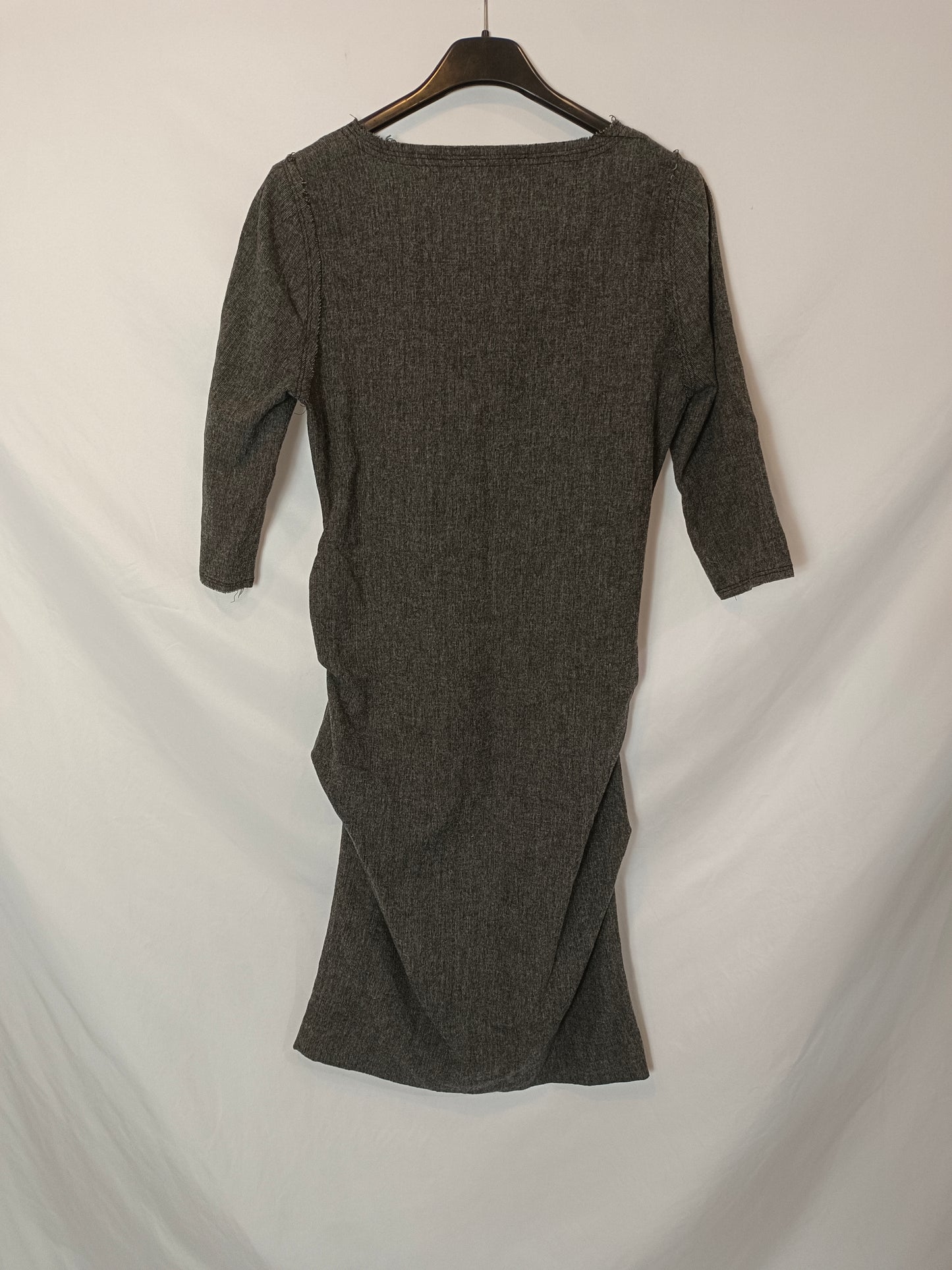 ISABEL MARANT ÉTOILE. Ruched grey Ts midi dress