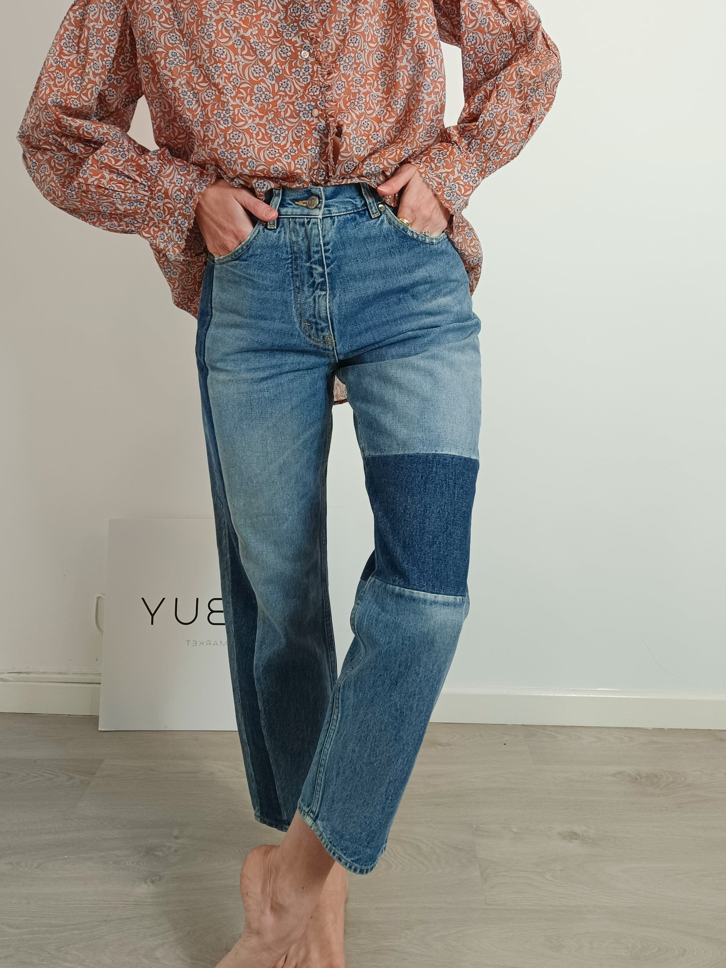 GOLDEN GOOSE. Two-tone denim. T 25 (34)