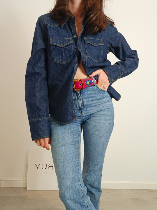 BANANA REPUBLIC. Dark denim shirt. T.S.