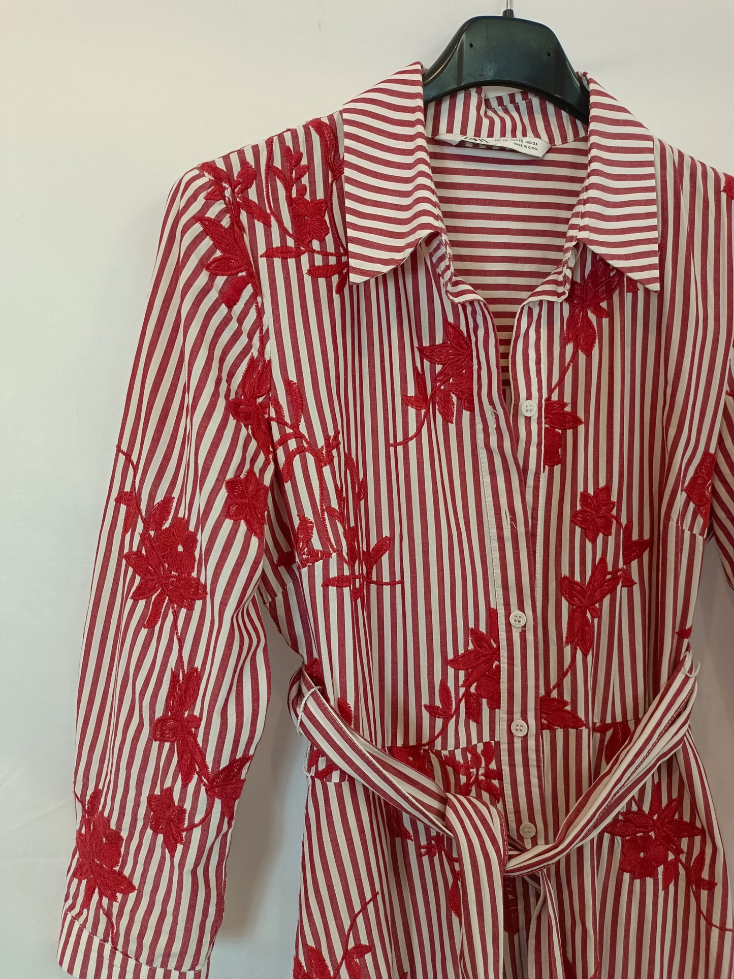 ZARA. Embroidered shirt dress T.xs – Hibuy market