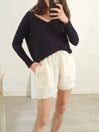 LA BOTTEGA DI BRUNELLA. Pantalón corto beige T.m