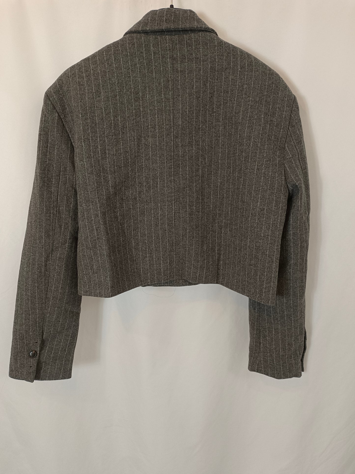 OTHERS. Gray striped blazer YOUR(S)