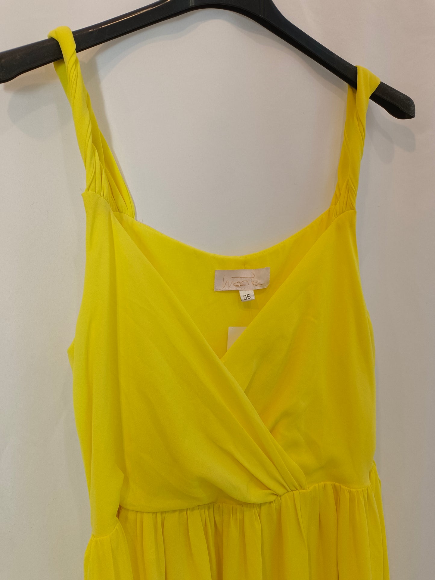 LOLA CASADEMUNT. Yellow dress size 36