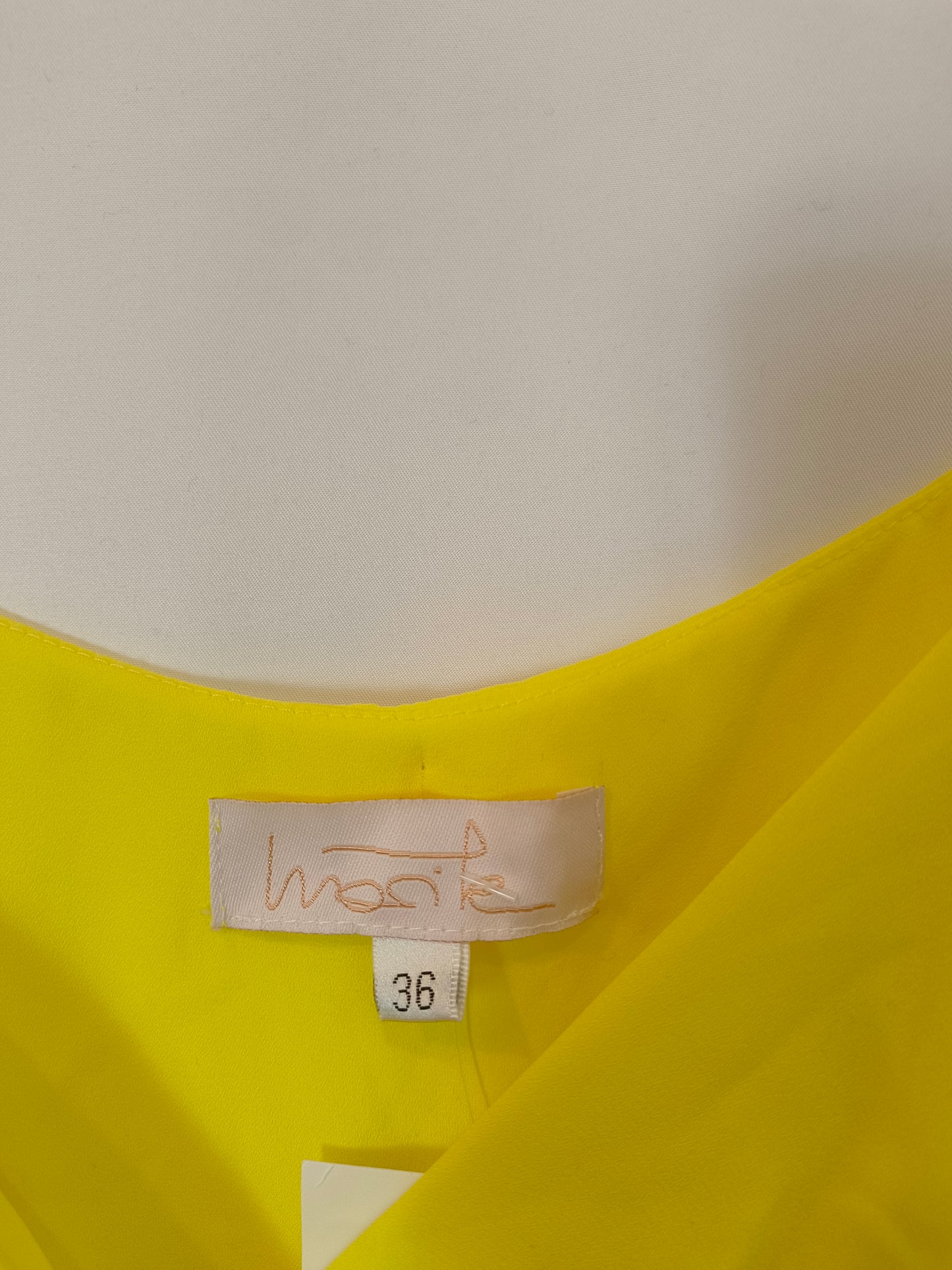 LOLA CASADEMUNT. Yellow dress size 36