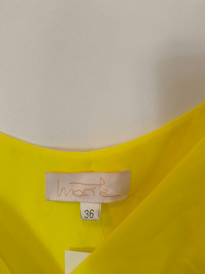 LOLA CASADEMUNT. Yellow dress size 36