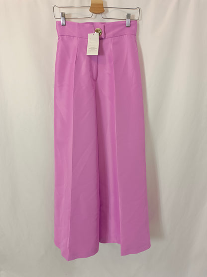 CAYETANA BY CONDES. Pantalón rosa ancho T.s