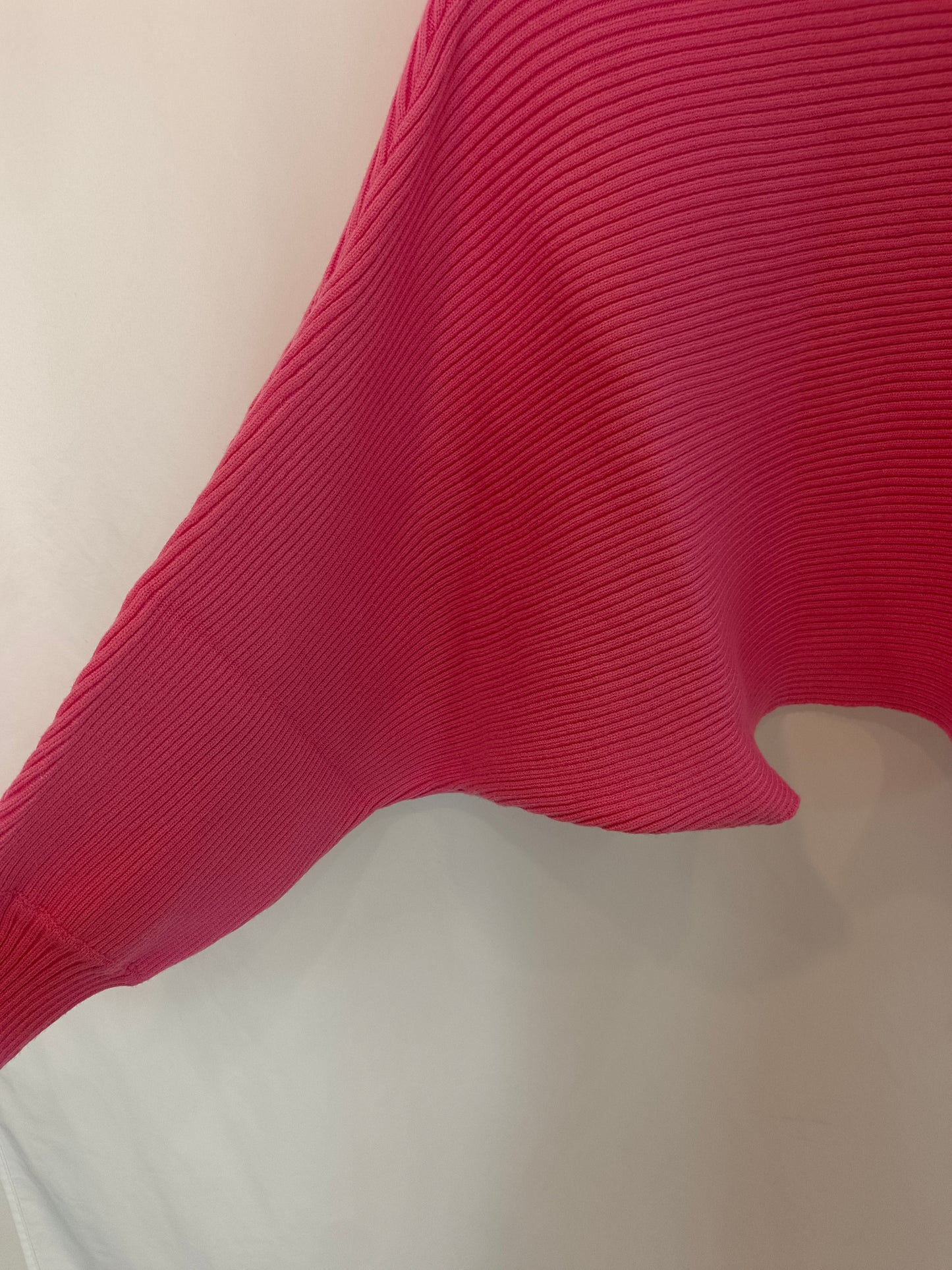 ZARA.Total look rosa de canalé T.m