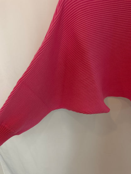 ZARA.Total look rosa de canalé T.m