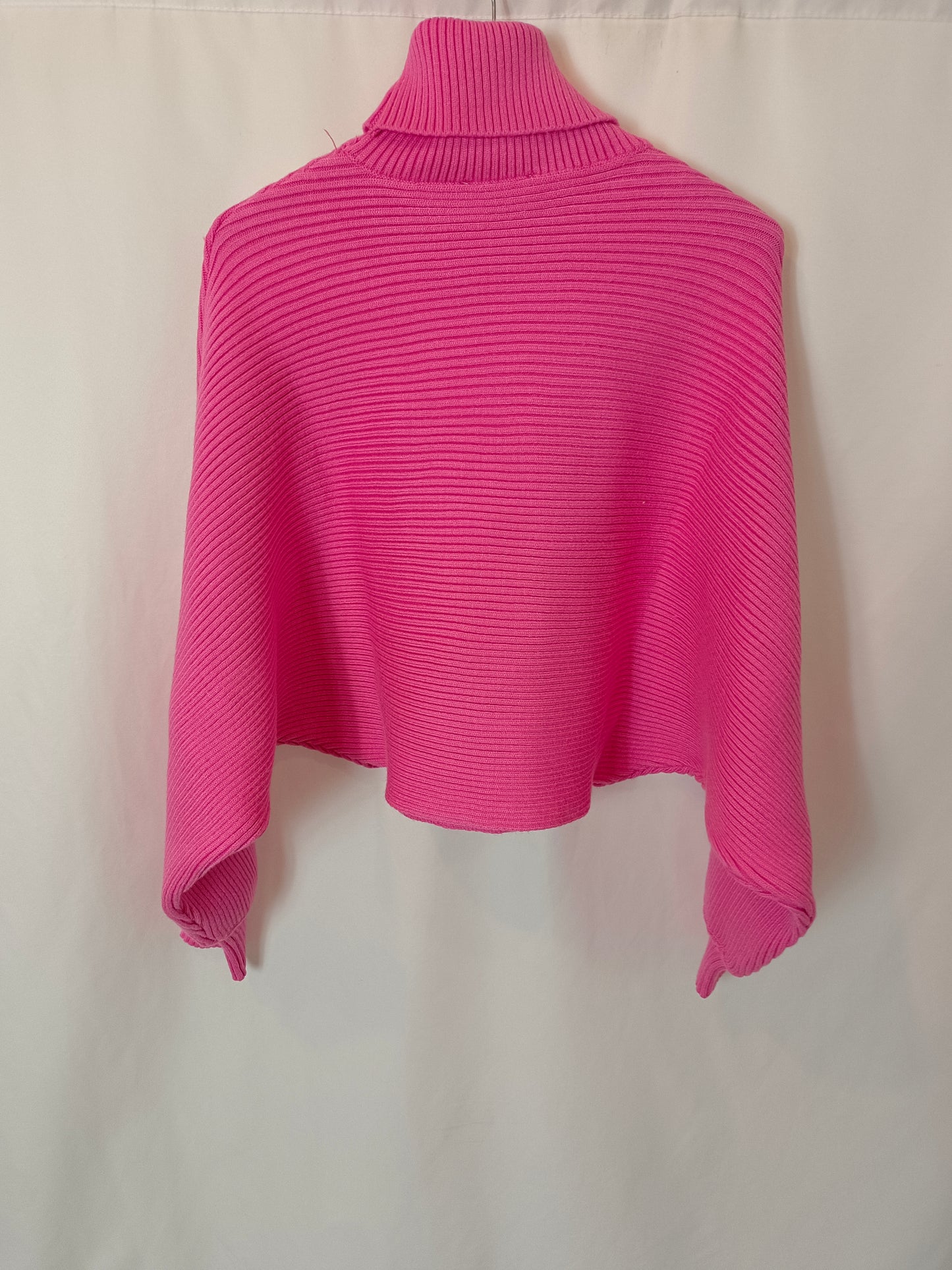 ZARA.Total look rosa de canalé T.m