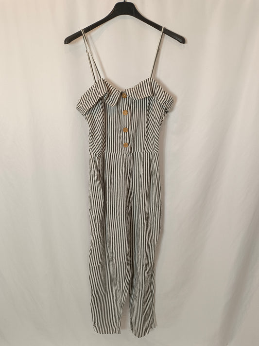 STRADIVARIUS. Striped fluid jumpsuit Tm