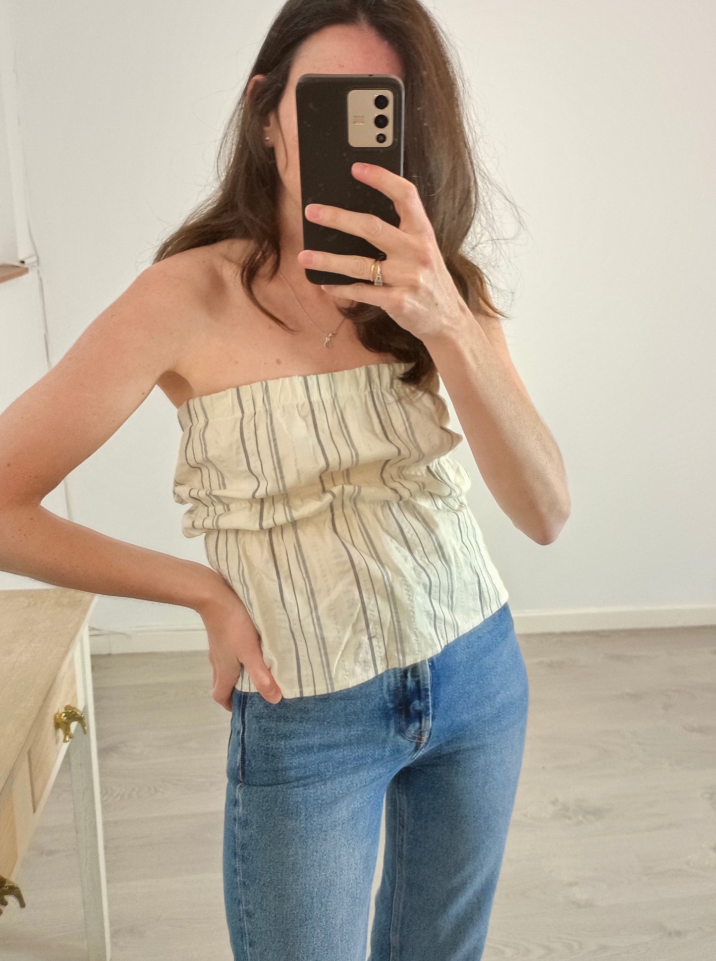 CLOUTE. Top rayas palabra de honor T.s