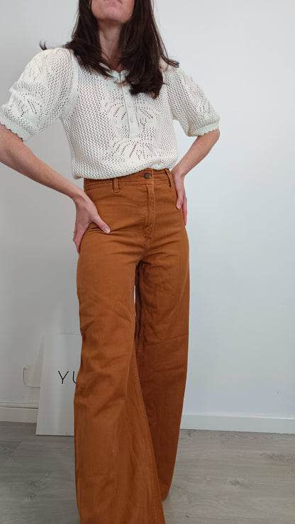 CORTEFIEL. Die-cut Ts knit top