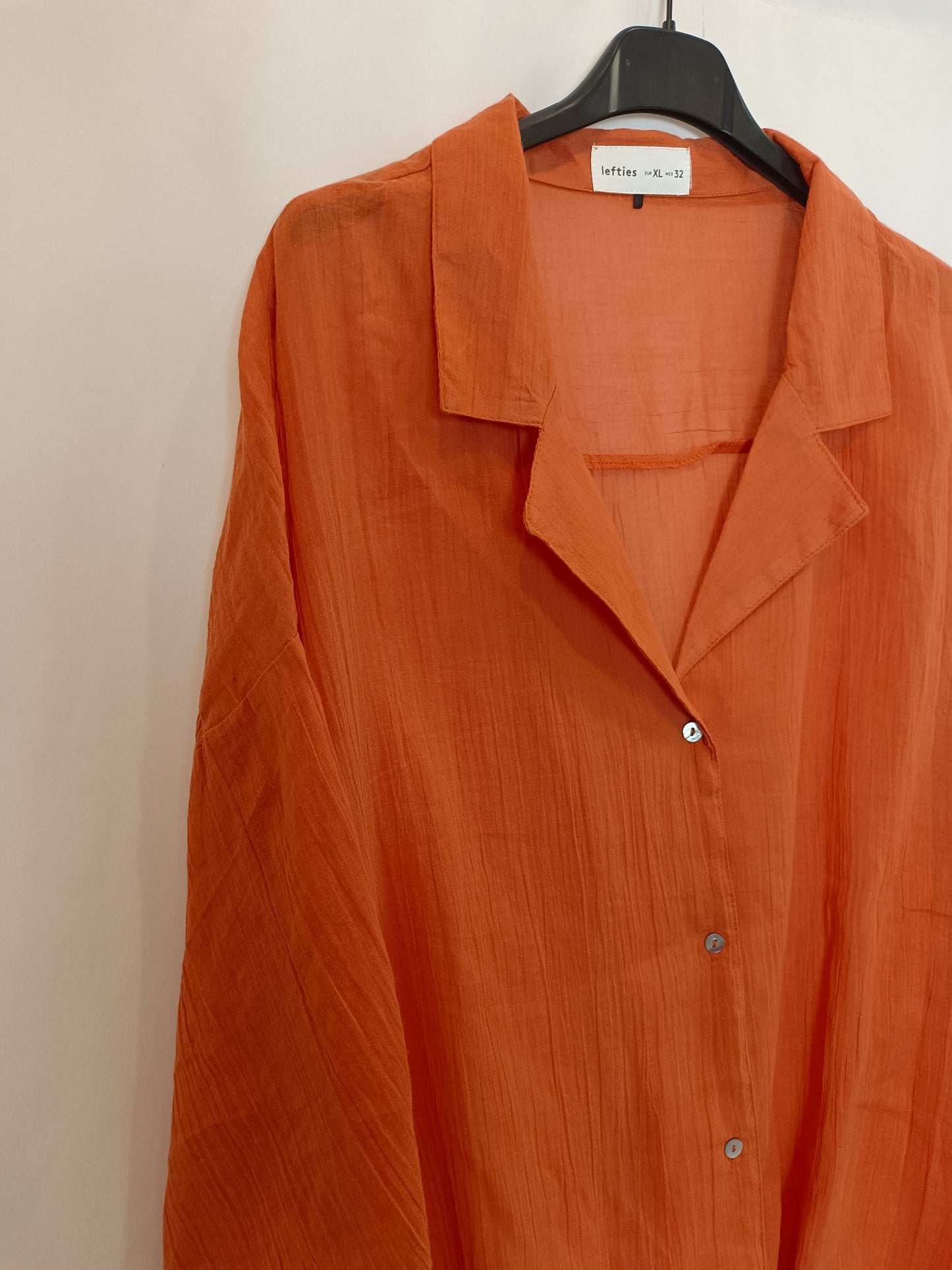 LEFTIES. Blusa naranja fluida T.xl