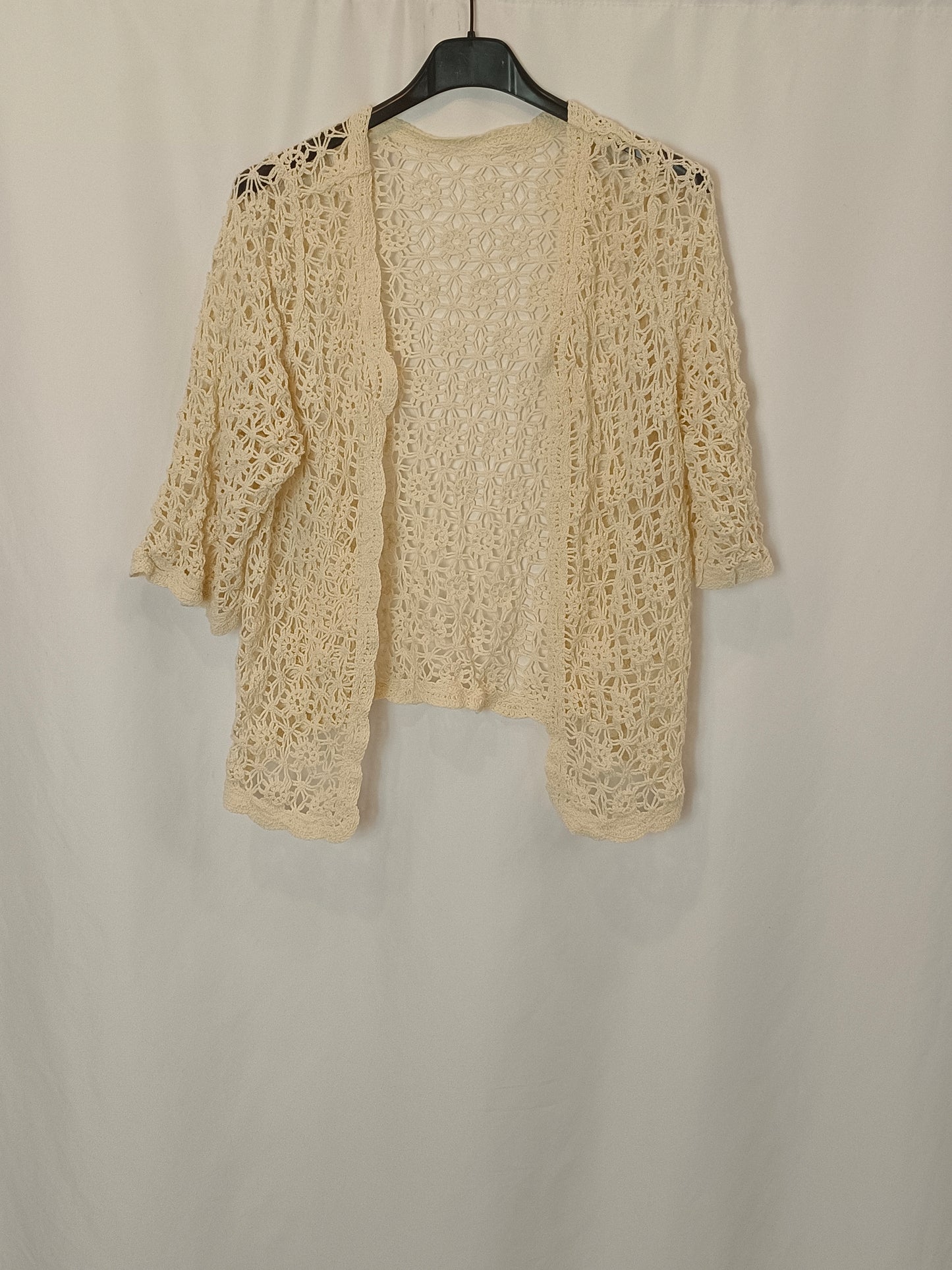 OTRAS. Rebeca beige croché TU(S)