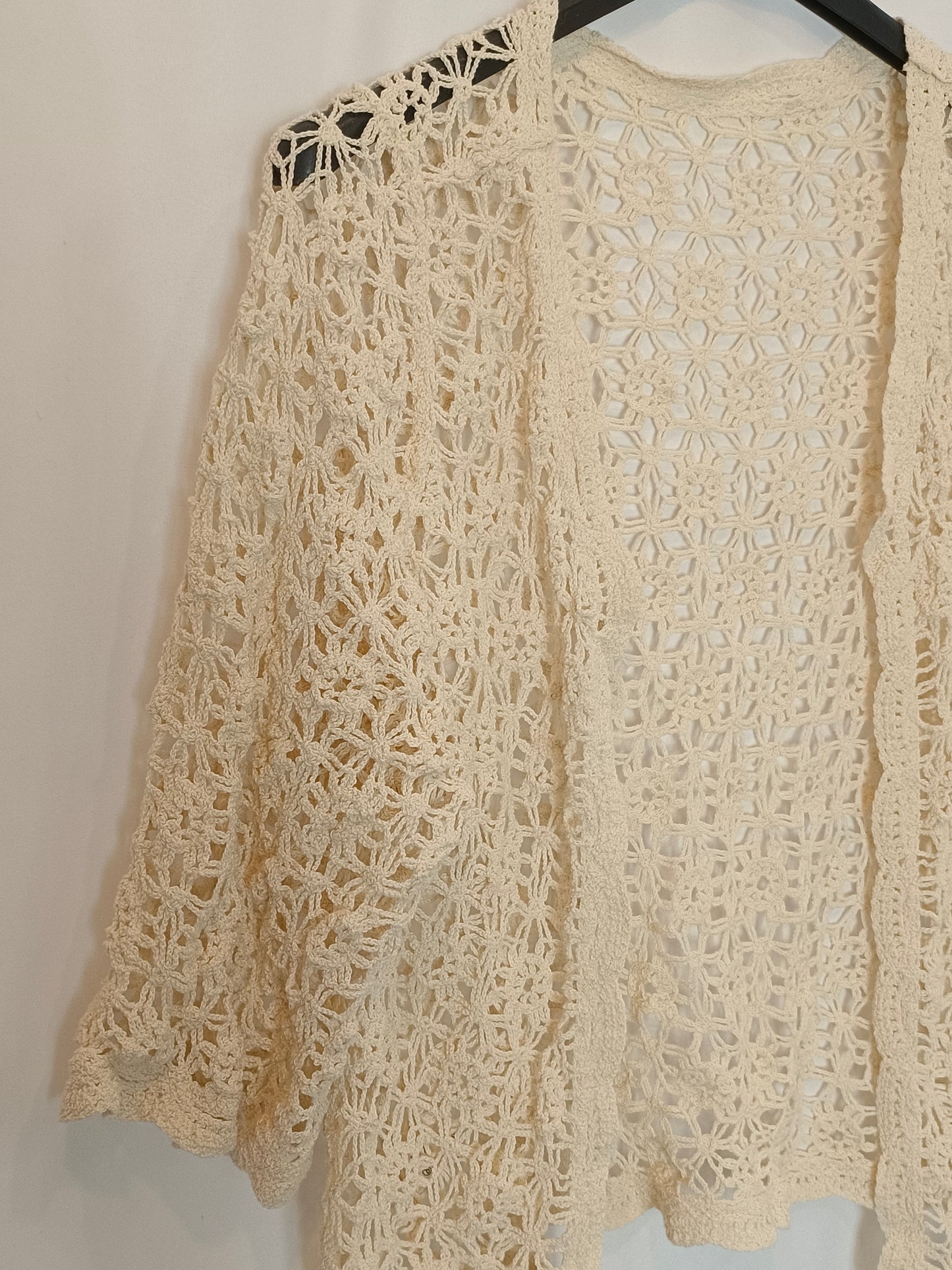 OTRAS. Rebeca beige croché TU(S)