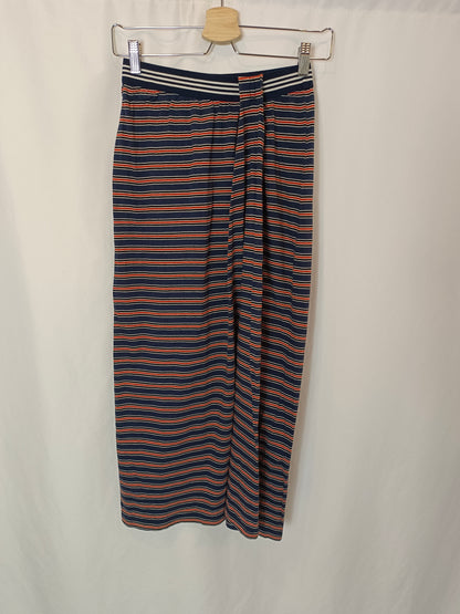 SISLEY. Striped midi skirt T.xs