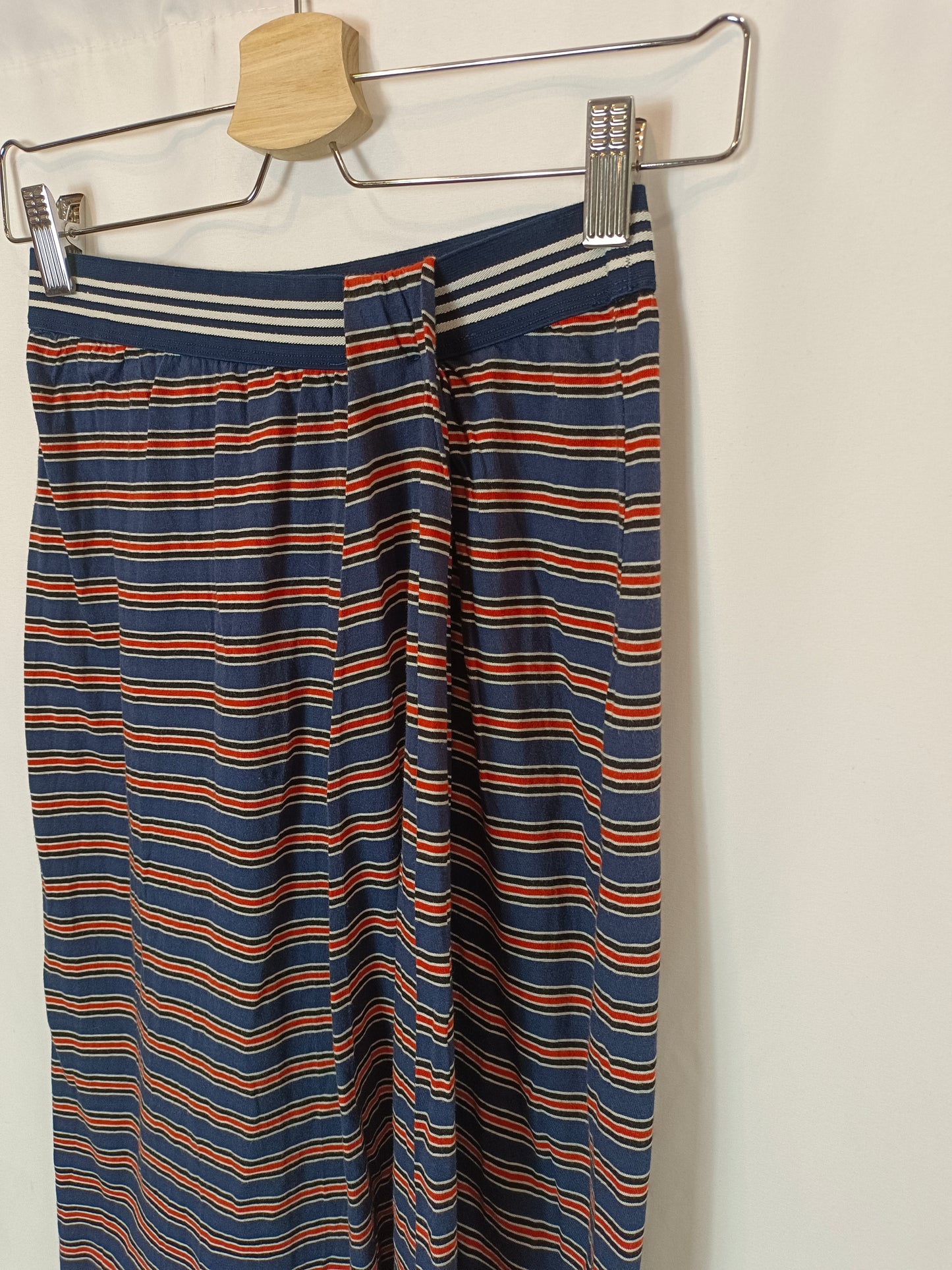 SISLEY. Striped midi skirt T.xs