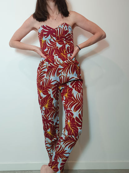 H&amp;M. Floral long jumpsuit size 34