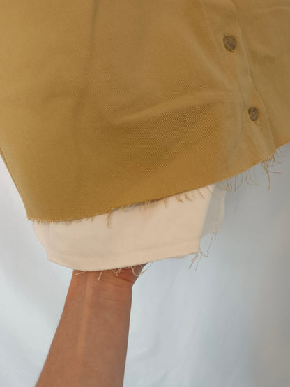 STOREST. Falda beige botones T.s/m