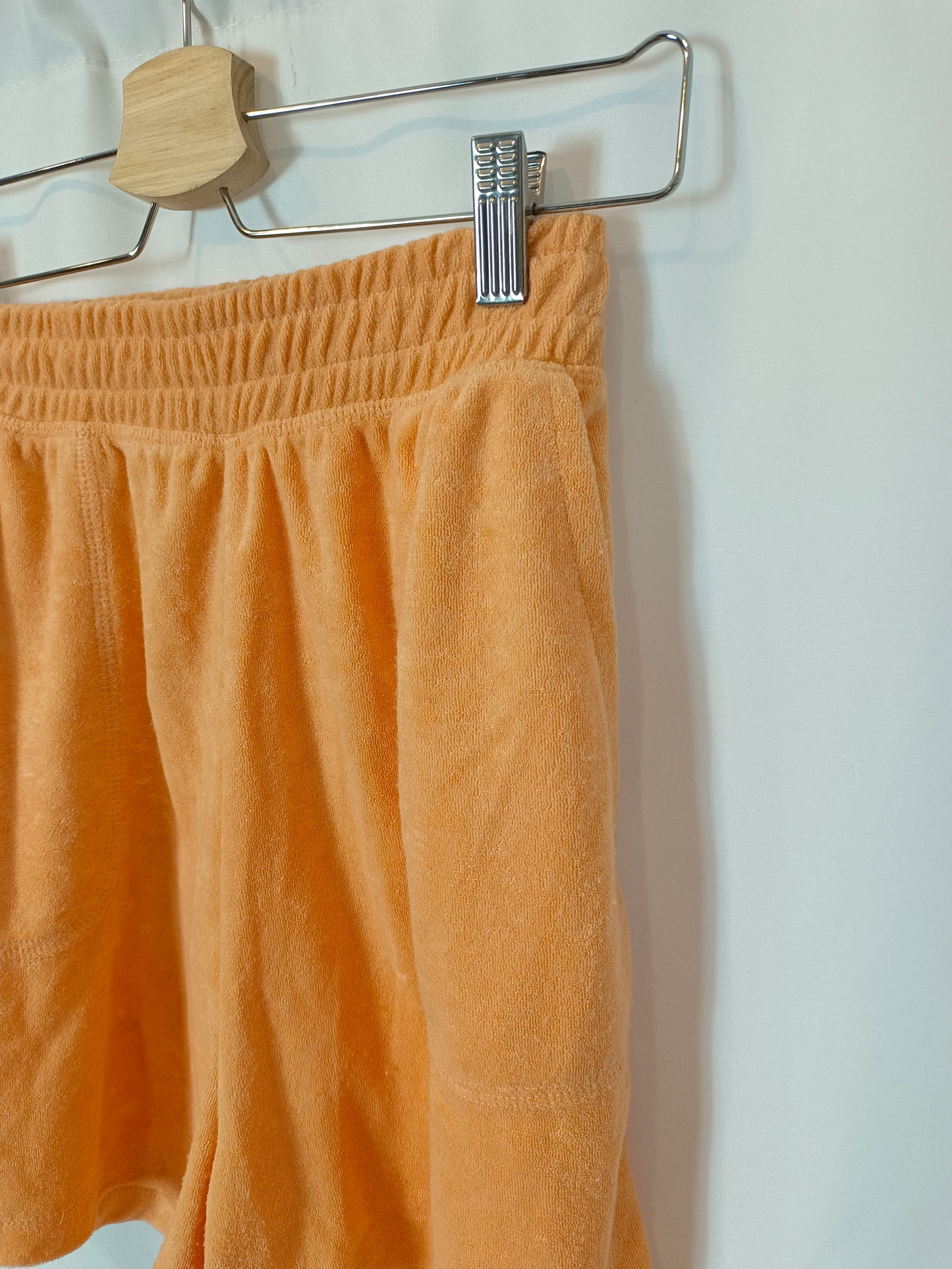 PRIMARK. Textured orange Bermuda shorts. Size XS
