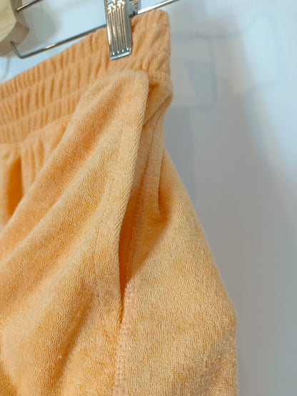PRIMARK. Textured orange Bermuda shorts. Size XS
