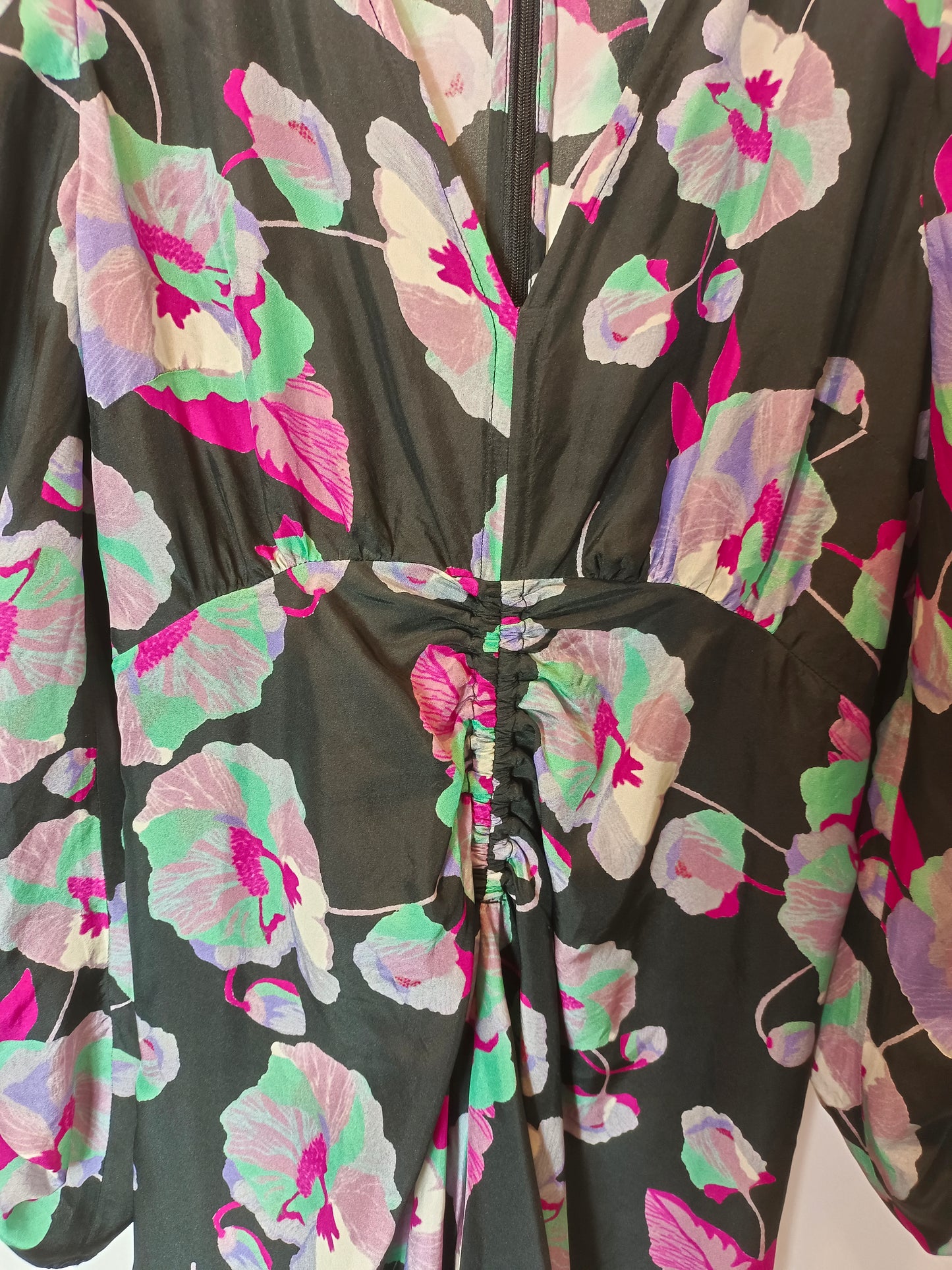 ISABEL MARANT. Silk print midi dress. XS