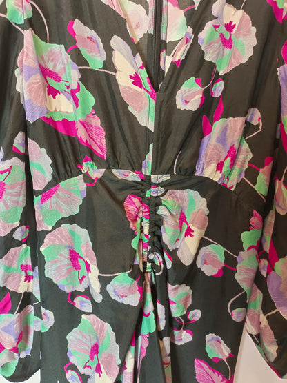 ISABEL MARANT. Silk print midi dress. XS