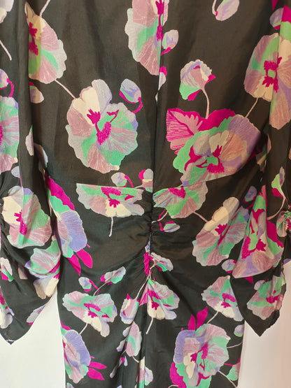 ISABEL MARANT. Silk print midi dress. XS