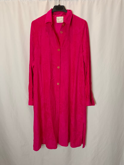 FORTE FORTE. Long fuchsia textured dress/jacket. Size 0 (XS/S)