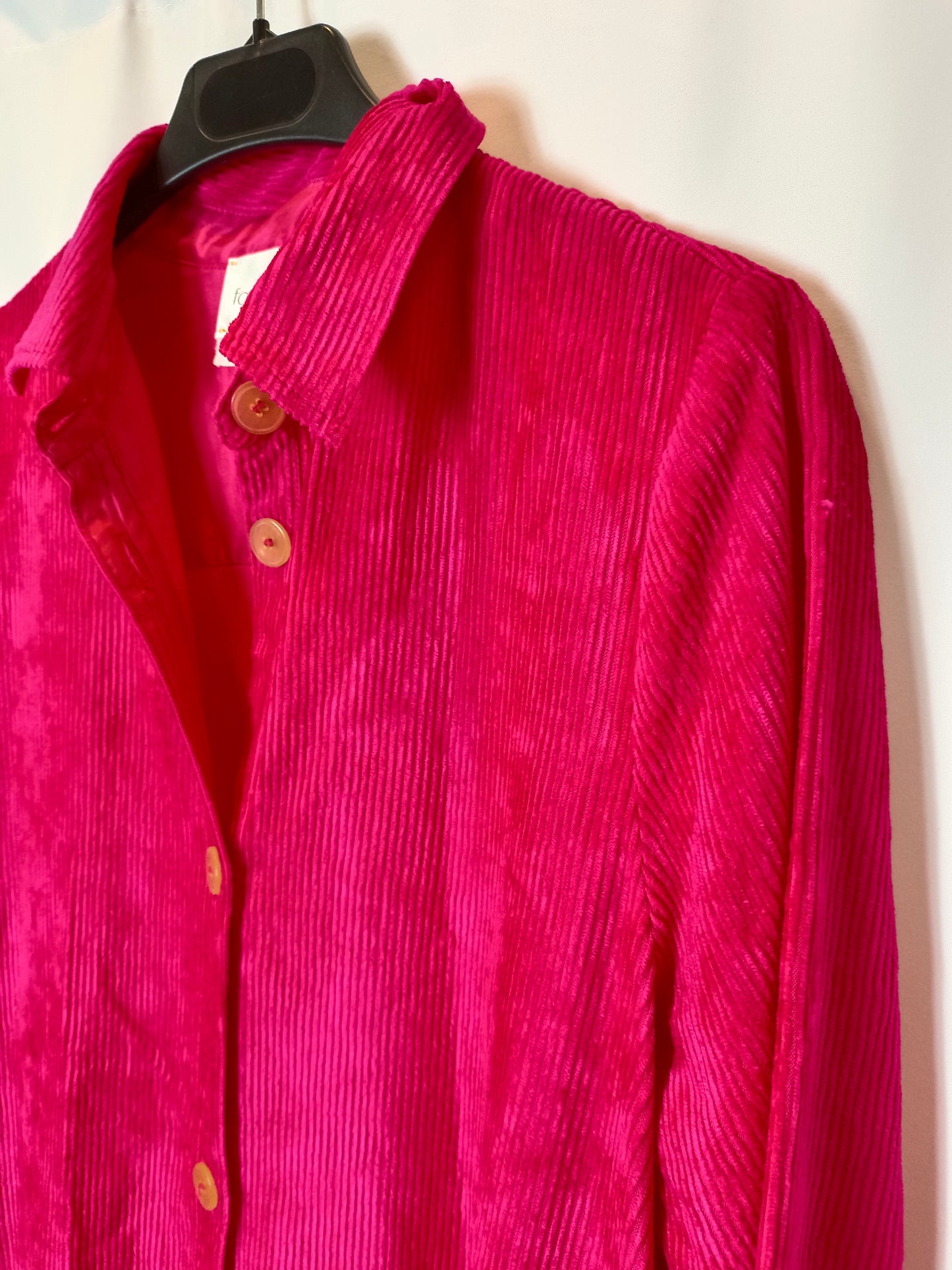 FORTE FORTE. Long fuchsia textured dress/jacket. Size 0 (XS/S)
