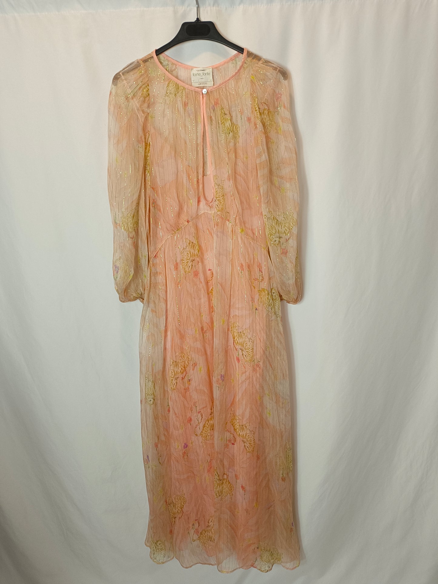 FORTE FORTE. Double-layered pastel silk dress. Size 0 (XS/S)