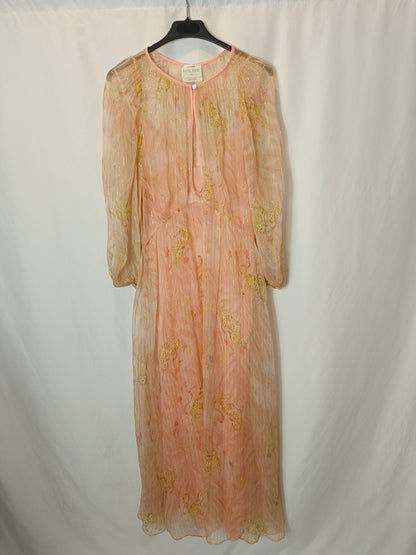 FORTE FORTE. Double-layered pastel silk dress. Size 0 (XS/S)